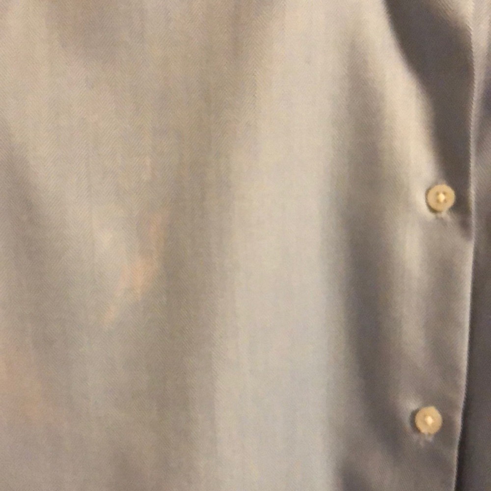 Blue, Machine Washable, Button Down Shirt - image 5